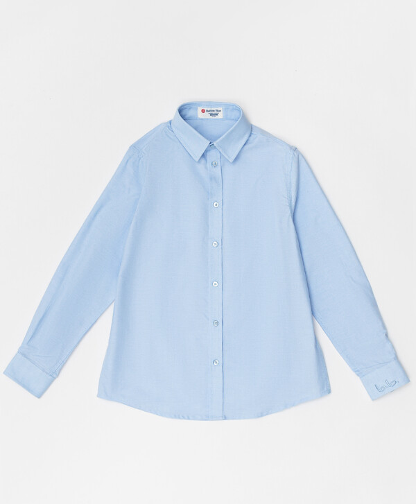 Сорочка голубая Button Blue