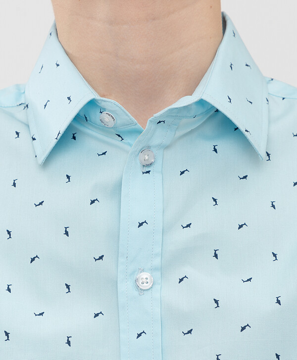 Сорочка голубая Button Blue