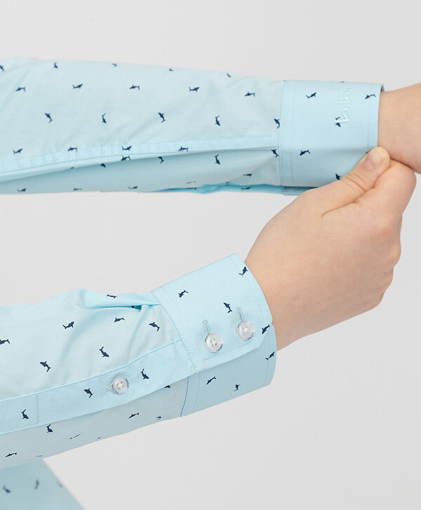 Сорочка голубая Button Blue