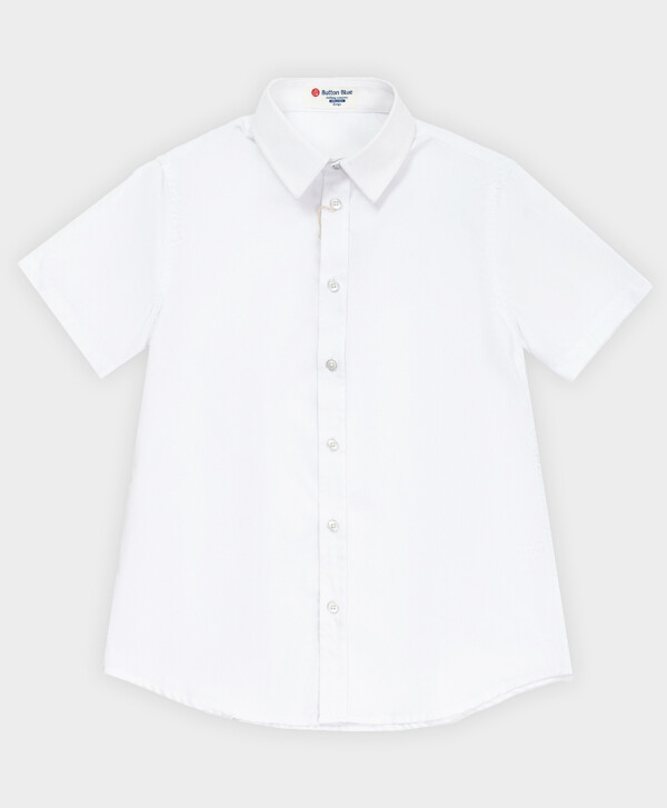 Сорочка белая с коротким рукавом Button Blue