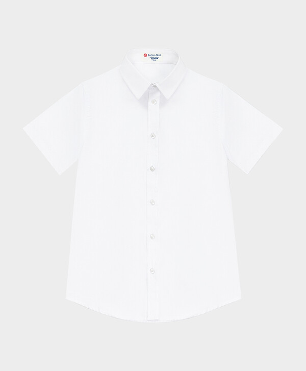 Сорочка белая с коротким рукавом Button Blue