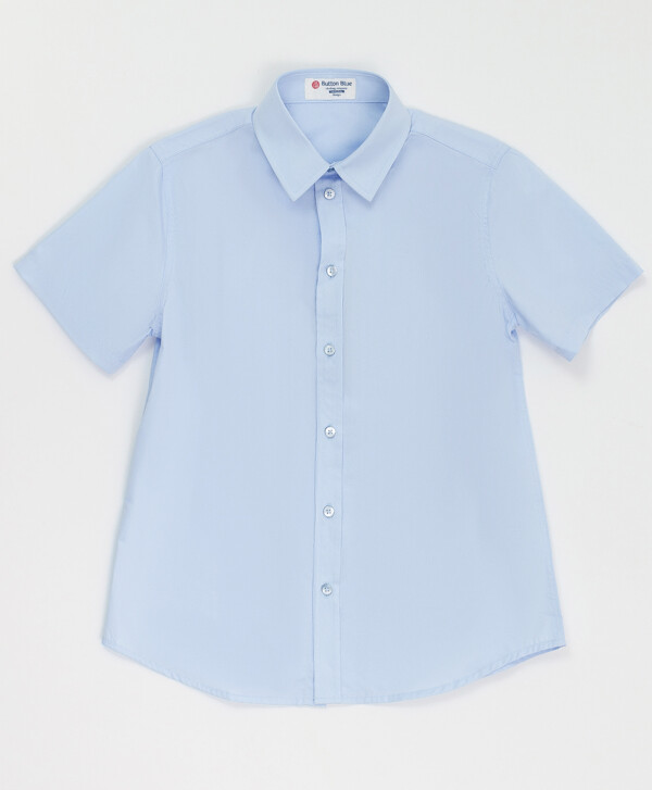 Сорочка голубая с коротким рукавом Button Blue