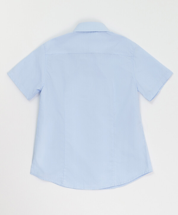 Сорочка голубая с коротким рукавом Button Blue