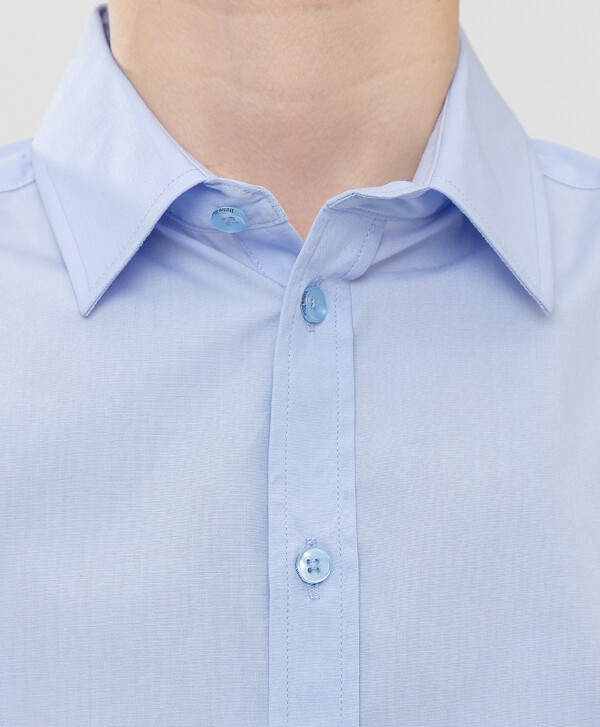 Сорочка голубая с коротким рукавом Button Blue
