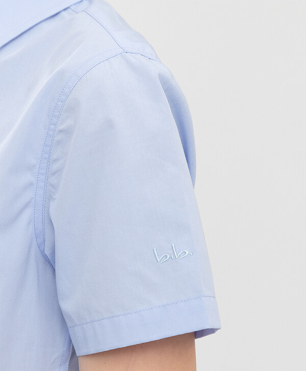 Сорочка голубая с коротким рукавом Button Blue