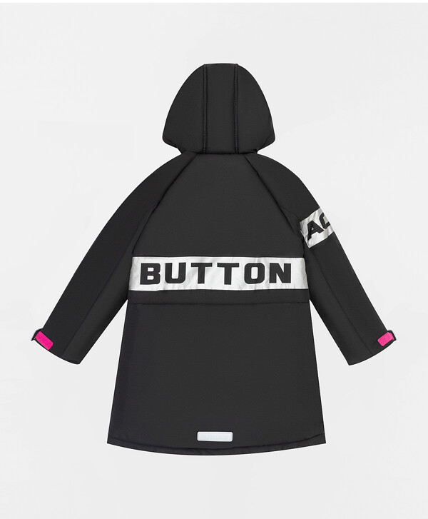 Полупальто зимнее черное Button Blue