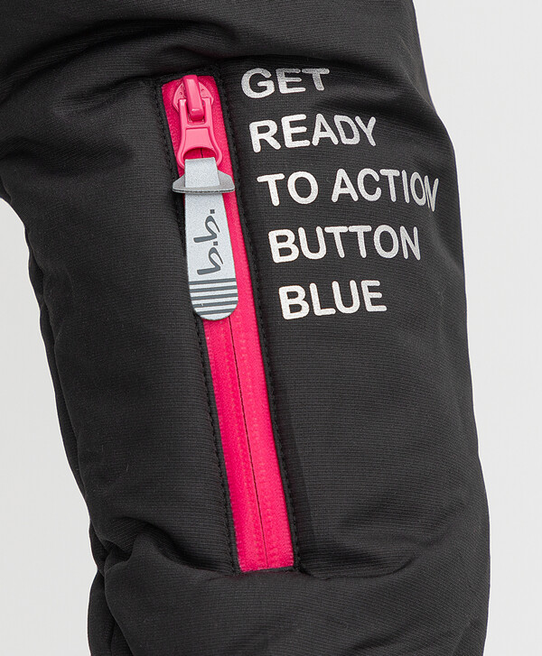 Полупальто зимнее черное Button Blue
