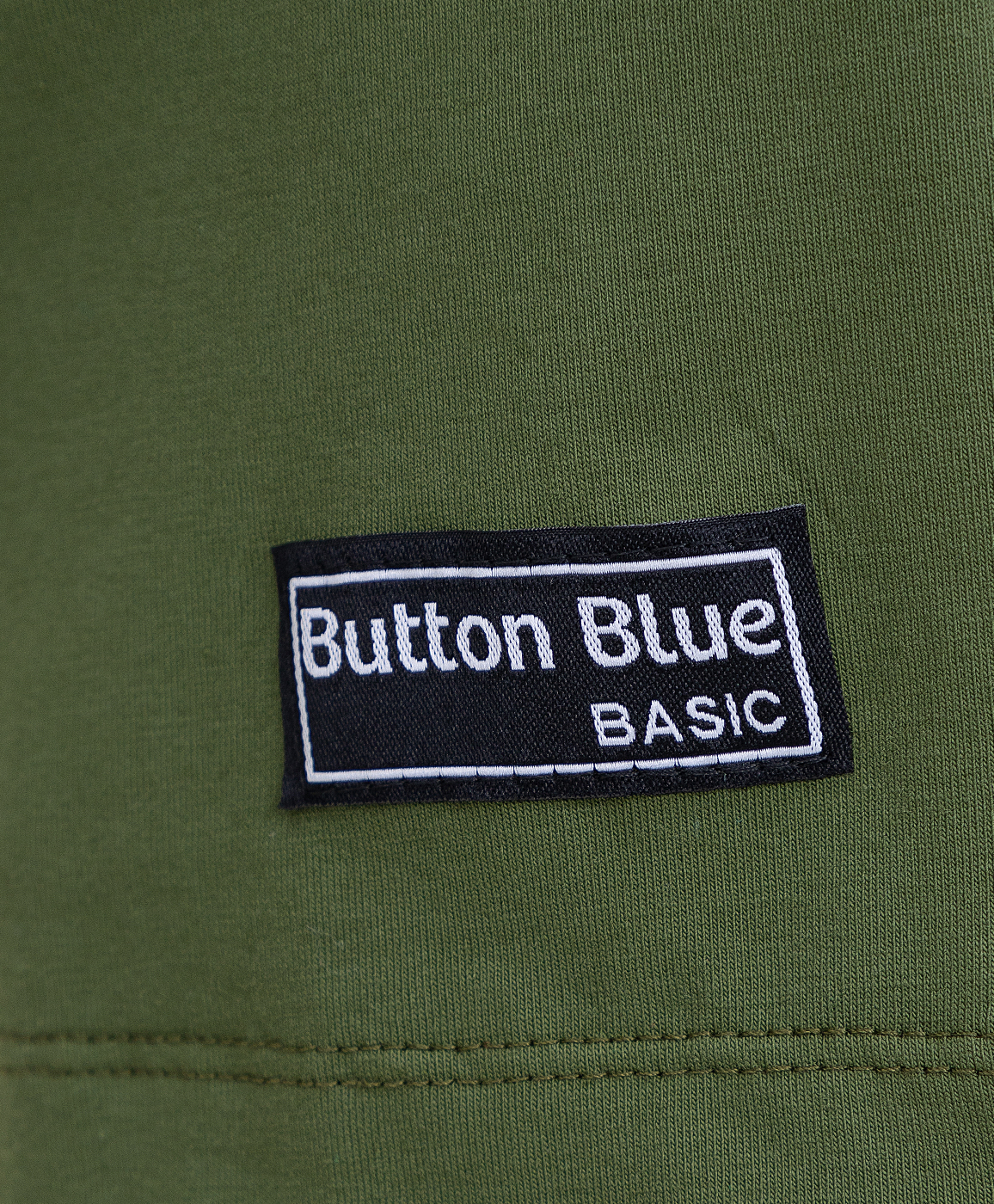 Футболка базовая хаки Button Blue