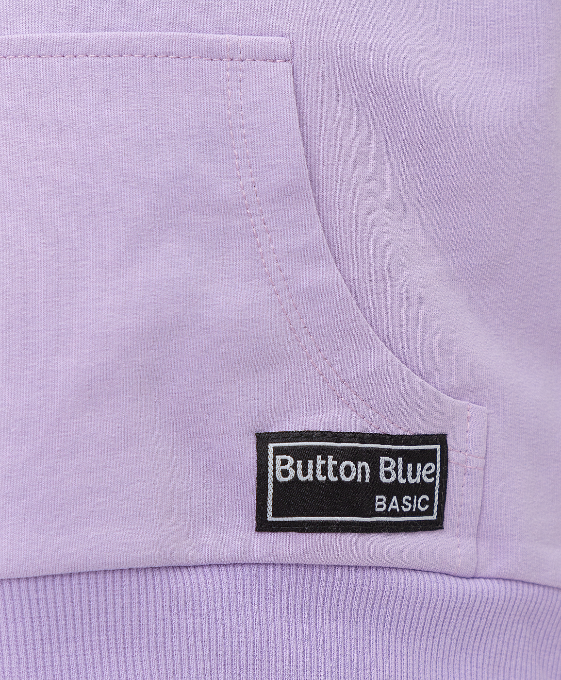Толстовка из футера фиолетовая Button Blue