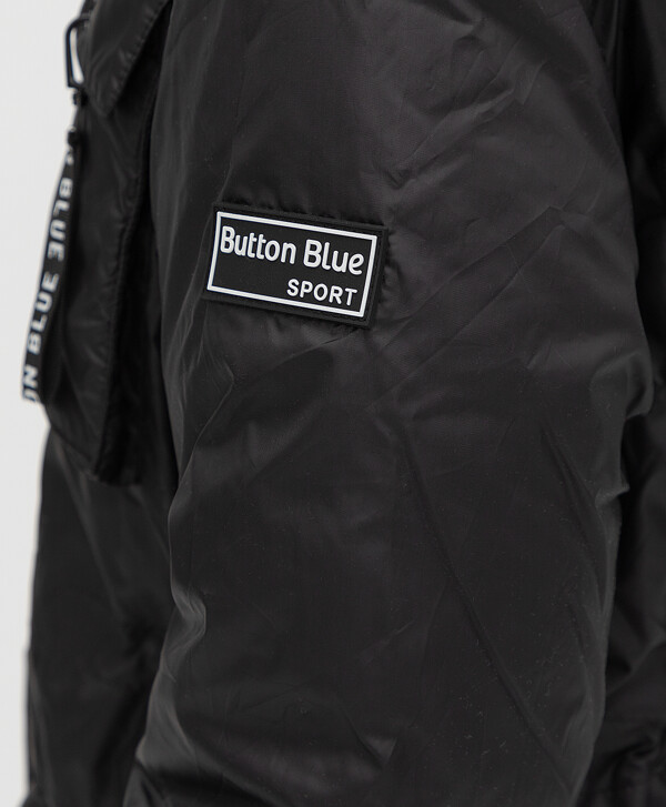 Пальто демисезонное черное Button Blue