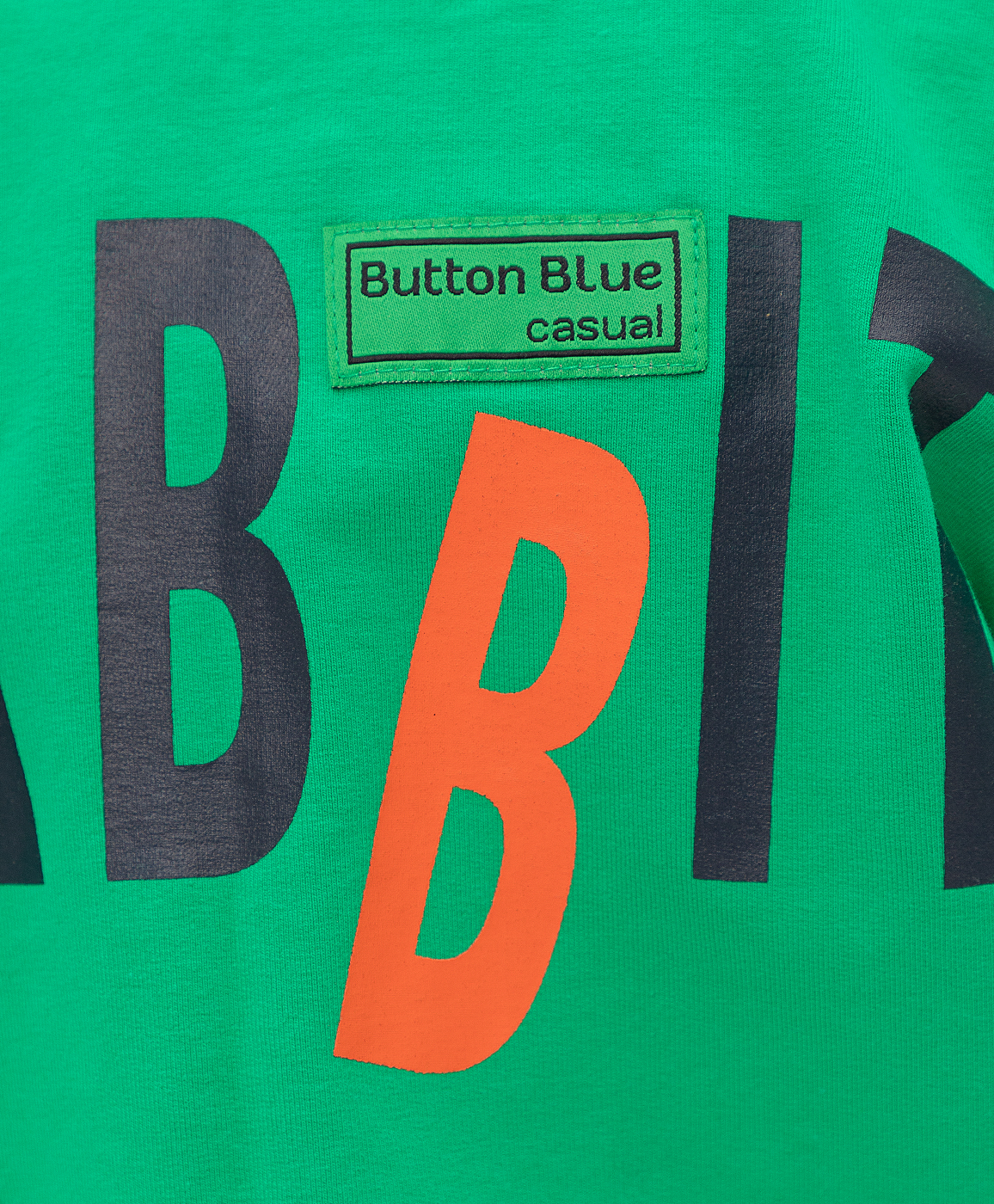 Толстовка на молнии зеленая Button Blue