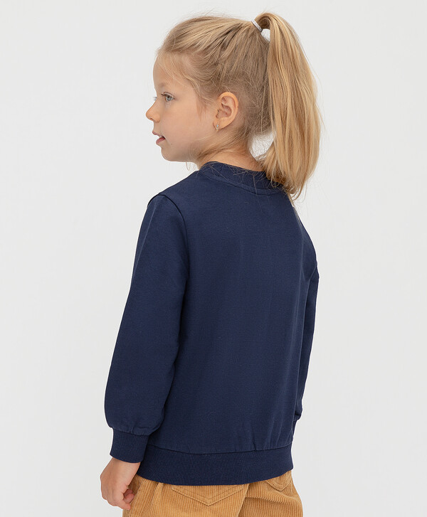 Свитшот с кругами синий Button Blue