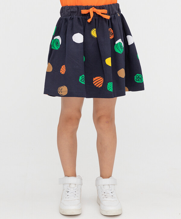 Юбка синяя с кругами Button Blue