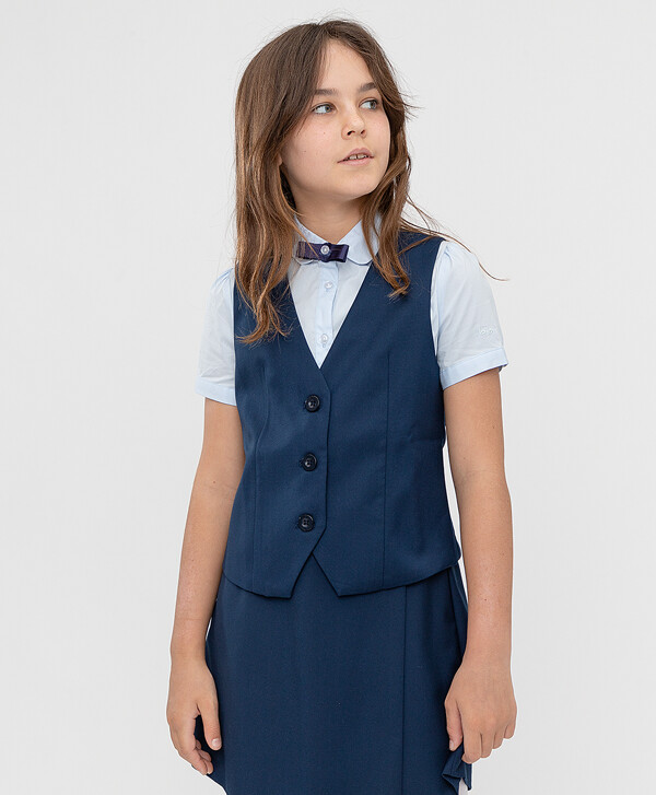 Жилет синий Button Blue