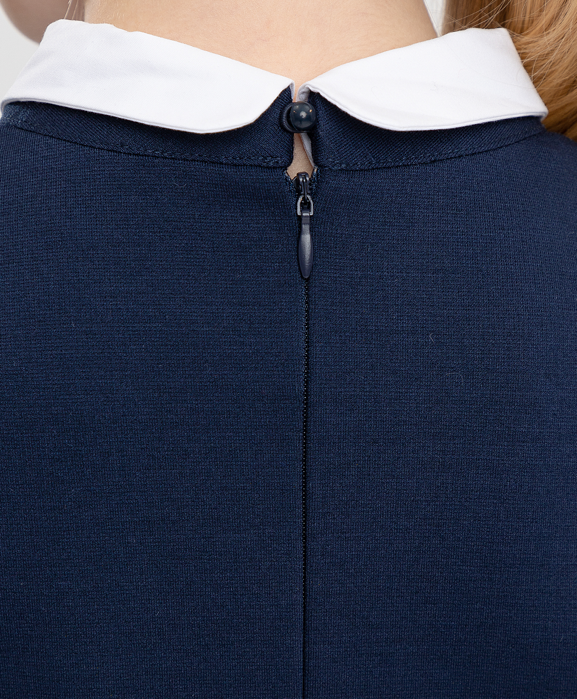 Платье синее с воротником Button Blue