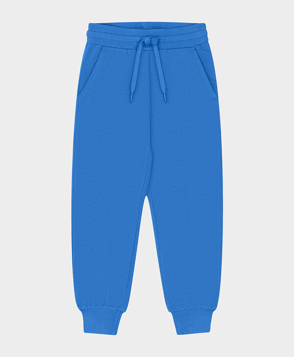 Брюки-джоггеры трикотажные синие Button Blue