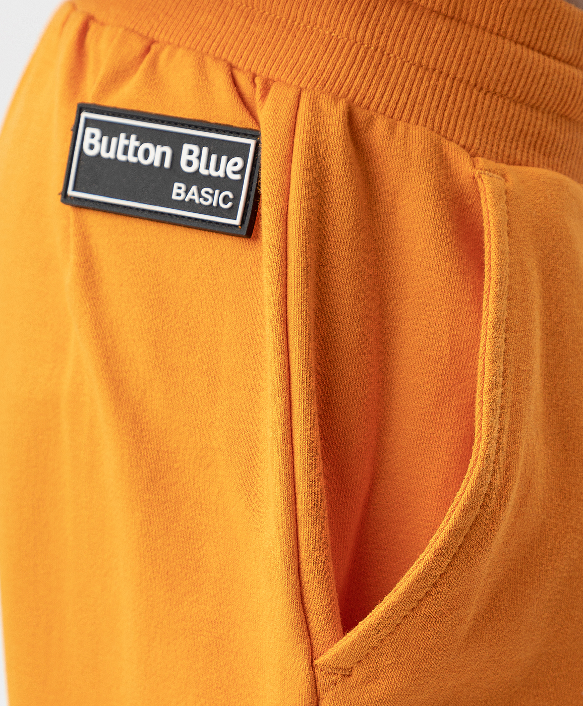 Брюки-джоггеры трикотажные оранжевые Button Blue