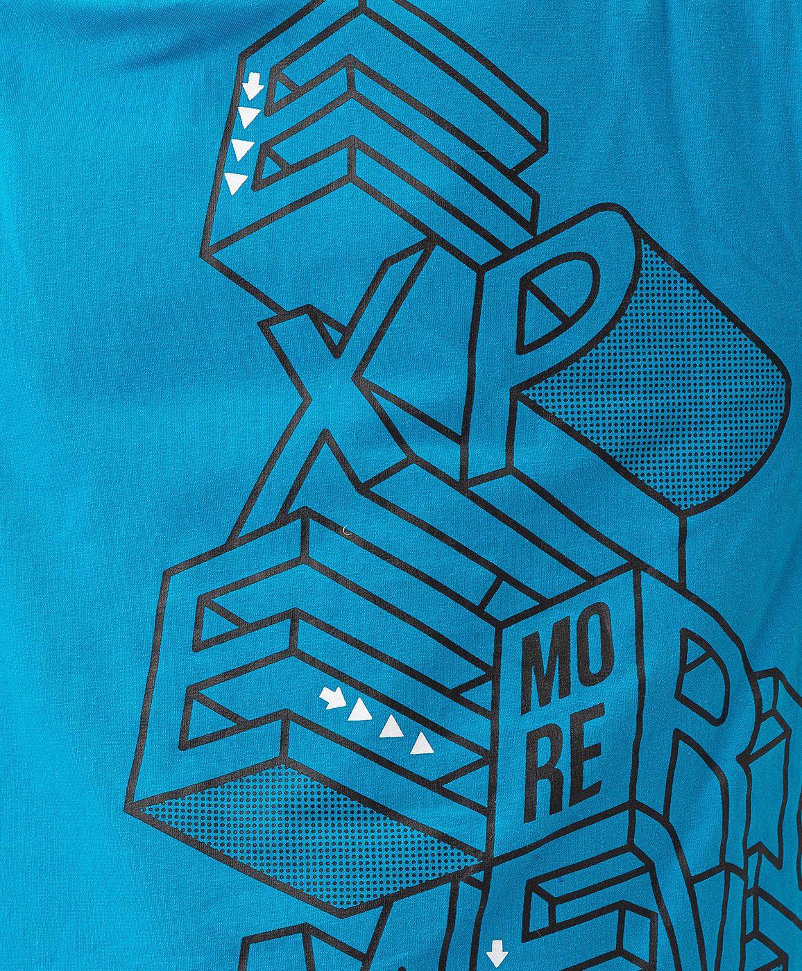 Футболка с принтом голубая Button Blue