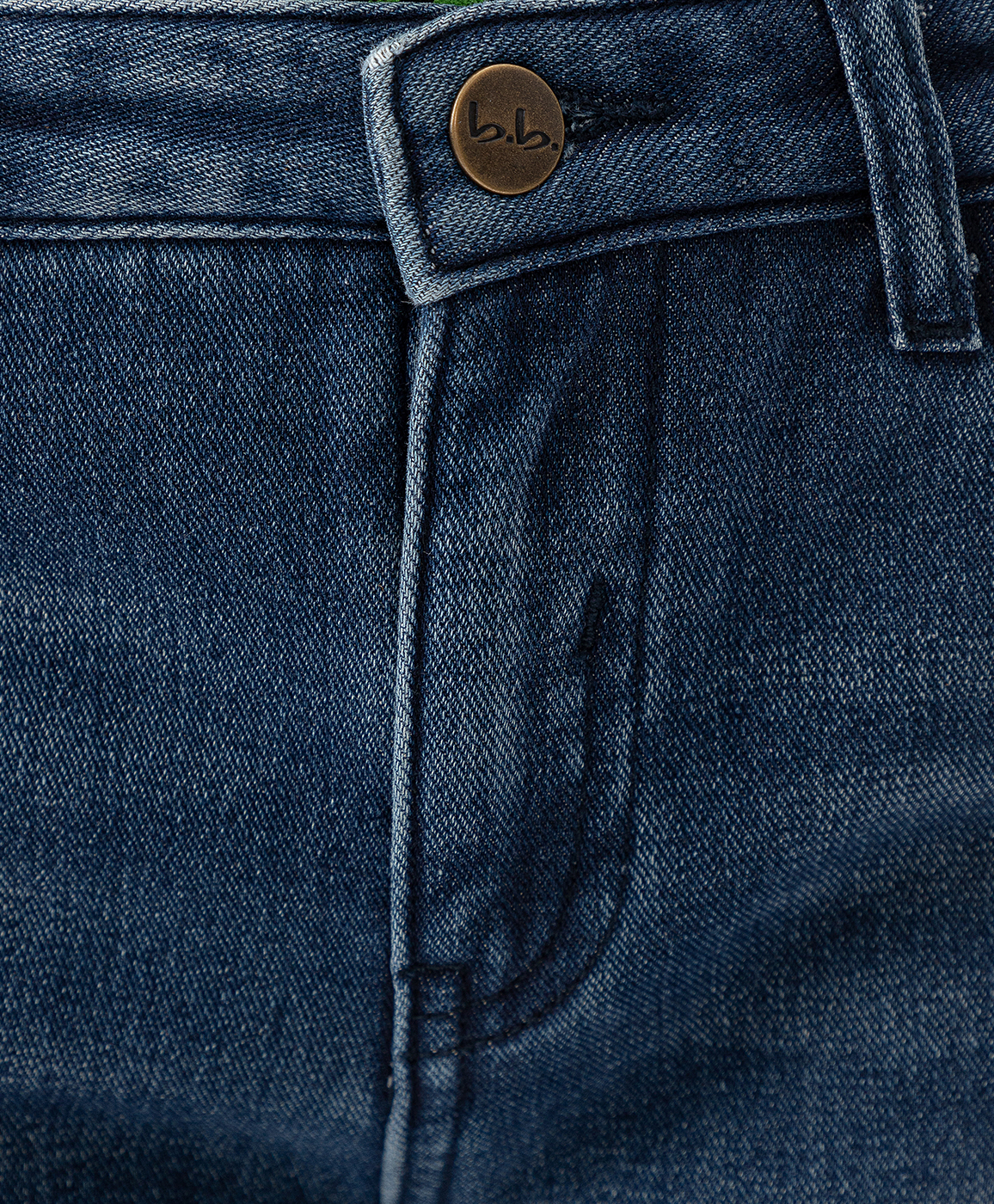 Джинсы regular с подкладкой из флиса синие Button Blue