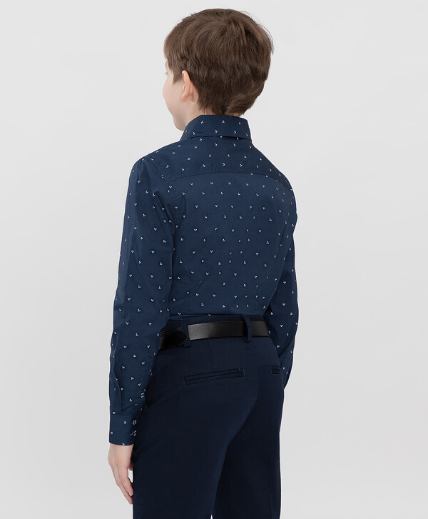 Сорочка классическая синяя Button Blue