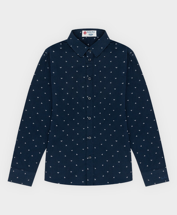 Сорочка классическая синяя Button Blue