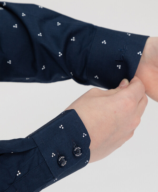 Сорочка классическая синяя Button Blue