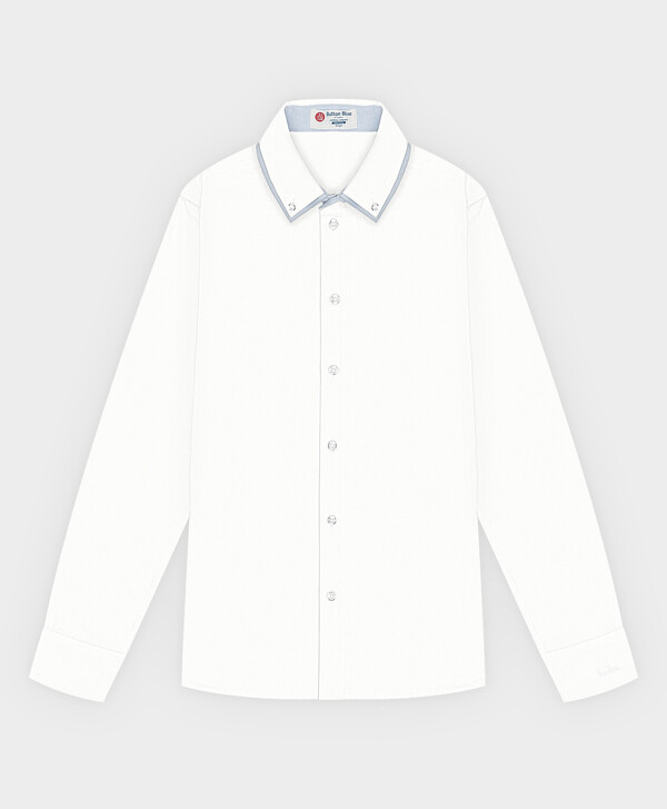 Сорочка классическая белая Button Blue