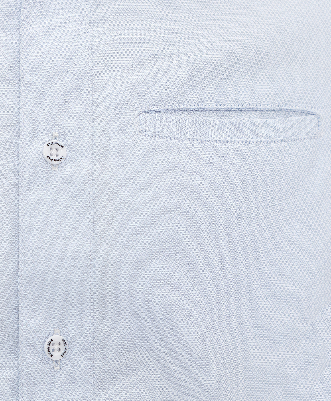 Сорочка классическая с карманом голубая Button Blue