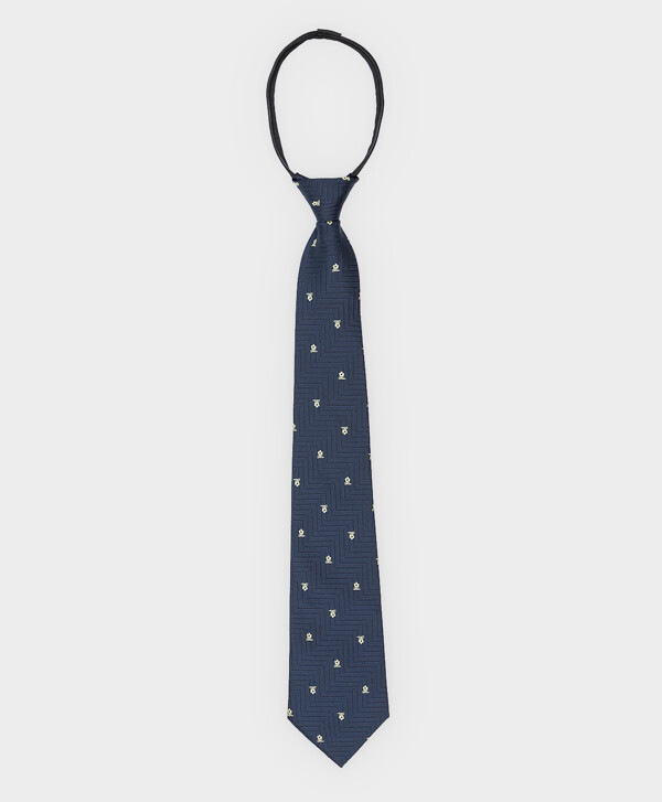 Галстук классический синий Button Blue