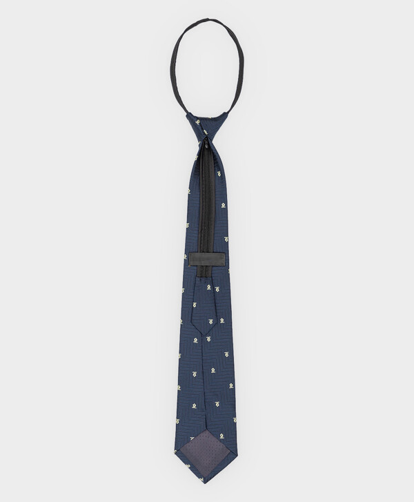 Галстук классический синий Button Blue