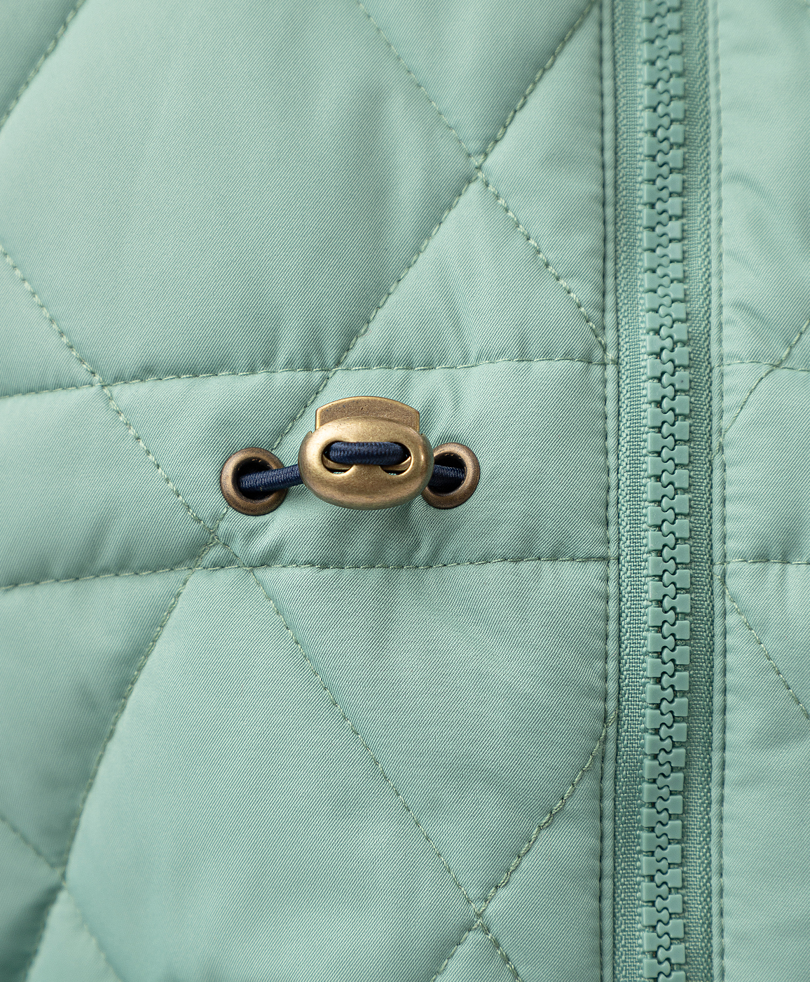 Пальто демисезонное с трикотажной подкладкой и поясом на кулиске зеленое Button Blue