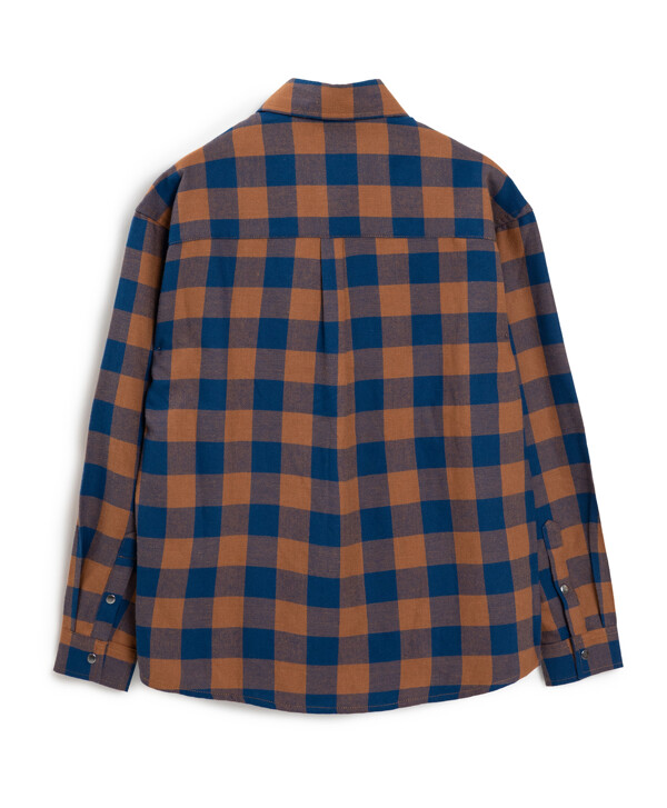 Рубашка в клетку на кнопках Button Blue