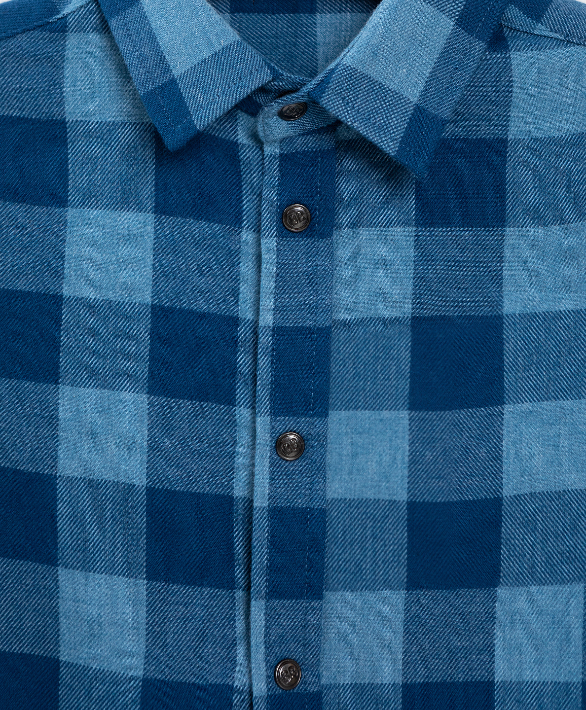 Рубашка в клетку на кнопках Button Blue