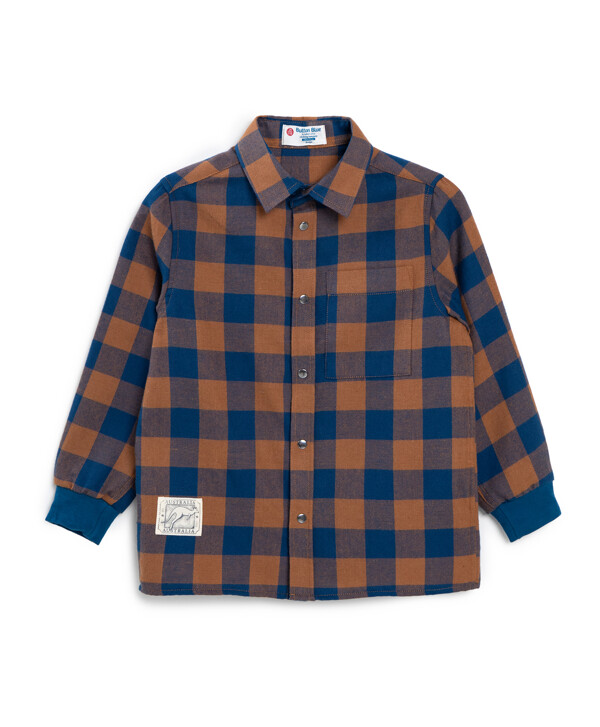 Рубашка в клетку мультицвет Button Blue