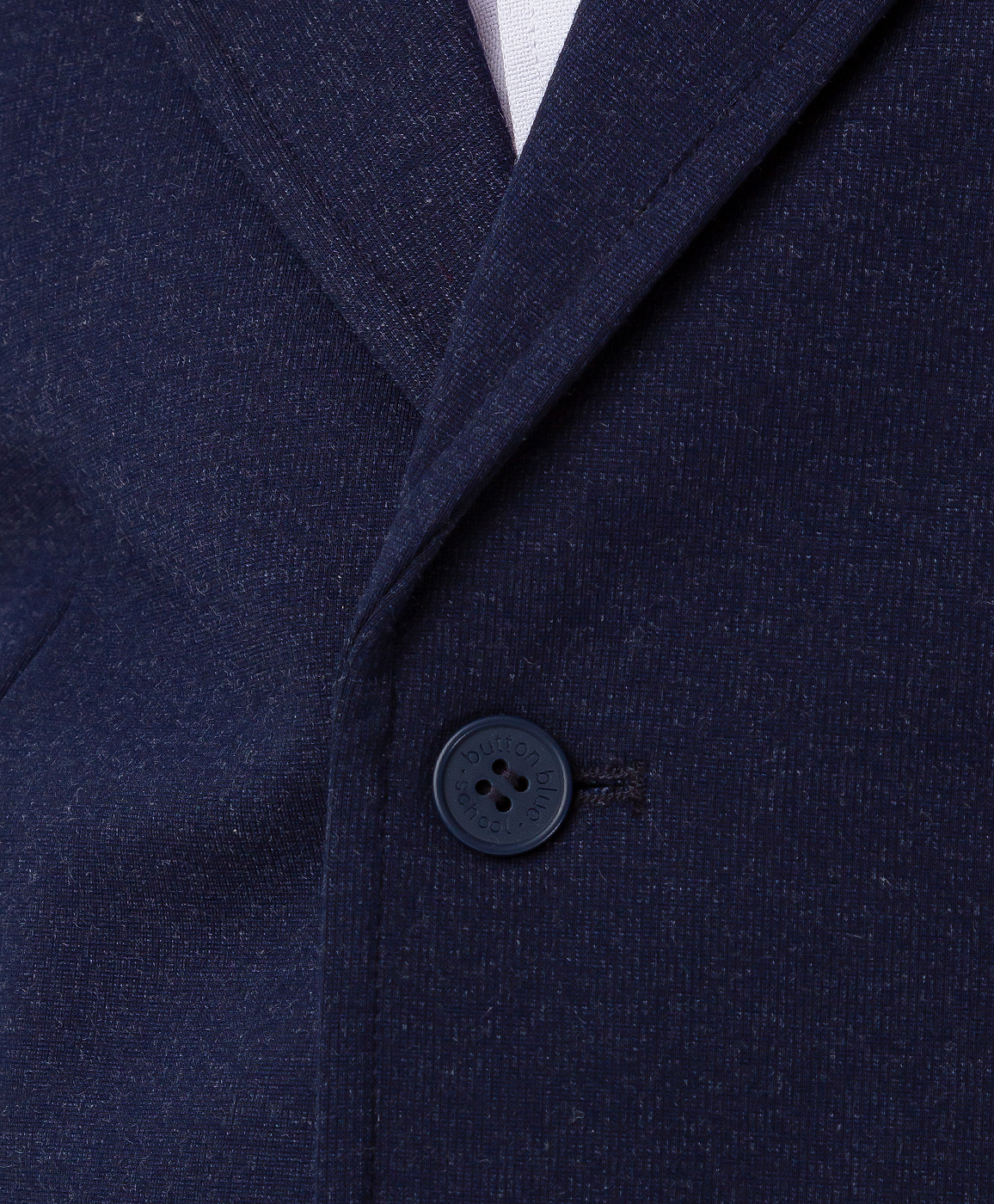 Пиджак трикотажный на пуговицах для мальчика темно-синий Button Blue