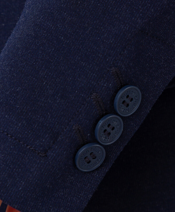 Пиджак трикотажный на пуговицах для мальчика темно-синий Button Blue