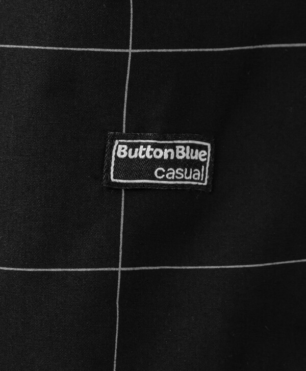 Рубашка с принтом в клетку черная Button Blue