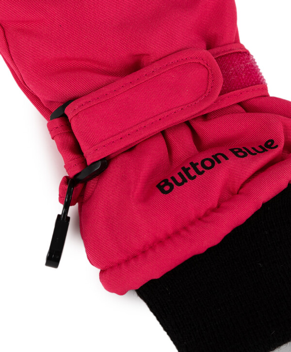 Перчатки с утеплителем розовые  Button Blue