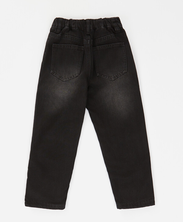 Джинсы утепленные прямые Regular fit черные детские Button Blue