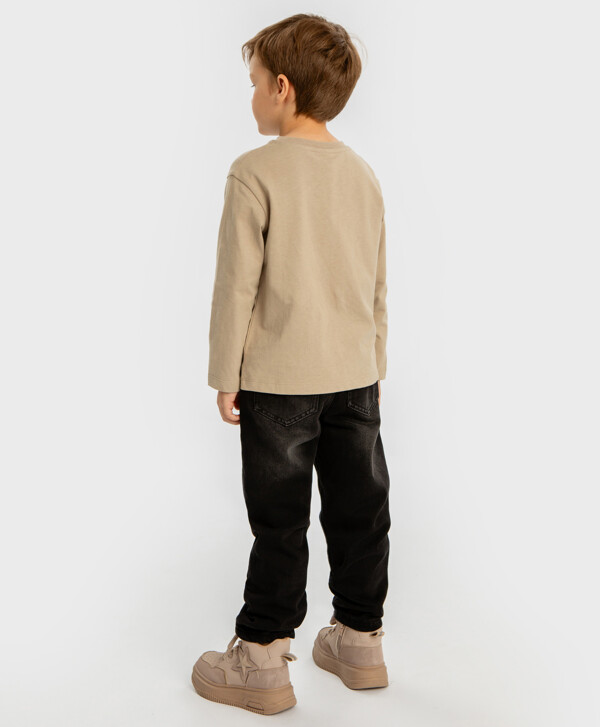 Джинсы утепленные прямые Regular fit черные детские Button Blue