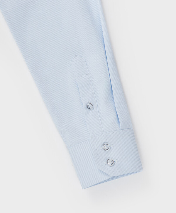 Сорочка из фактурного текстиля в ромбик голубая Button Blue