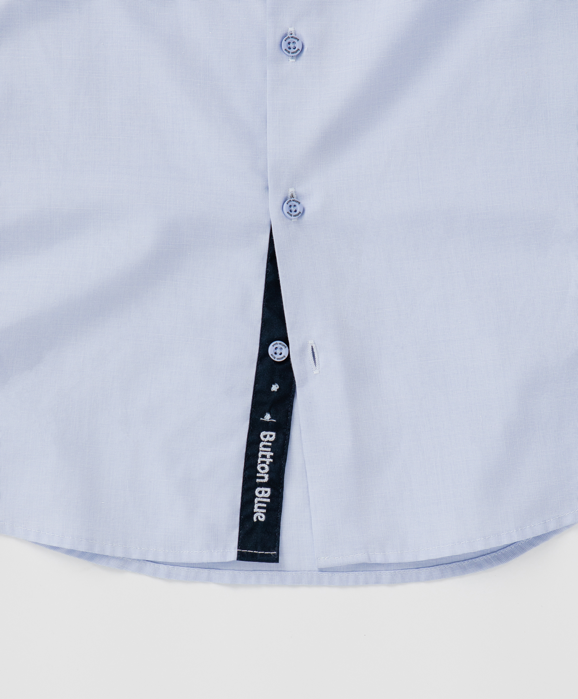 Сорочка с синей планкой голубая Button Blue
