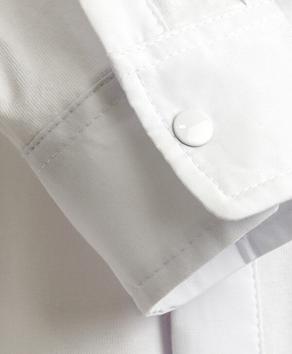 Сорочка на кнопках белая Button Blue