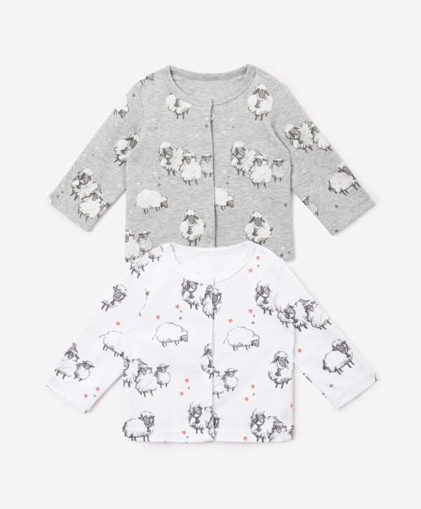 Кофта с длинным рукавом для девочки комплект из 2-х штук мультицвет GulliverBaby Gulliver