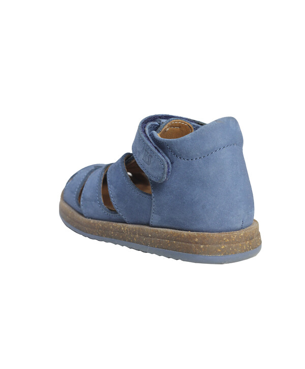 фото Сандалии из нубука для мальчика синие happy step