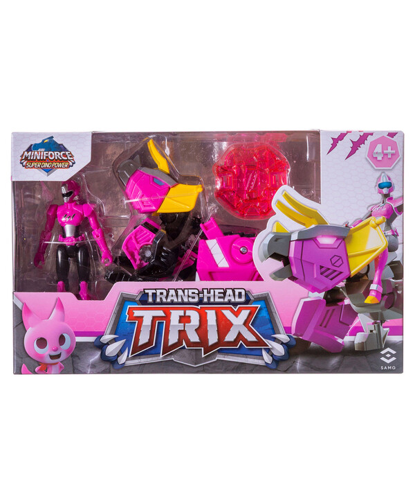 фото Динозавр - трансформер трикс с фигуркой люси miniforce