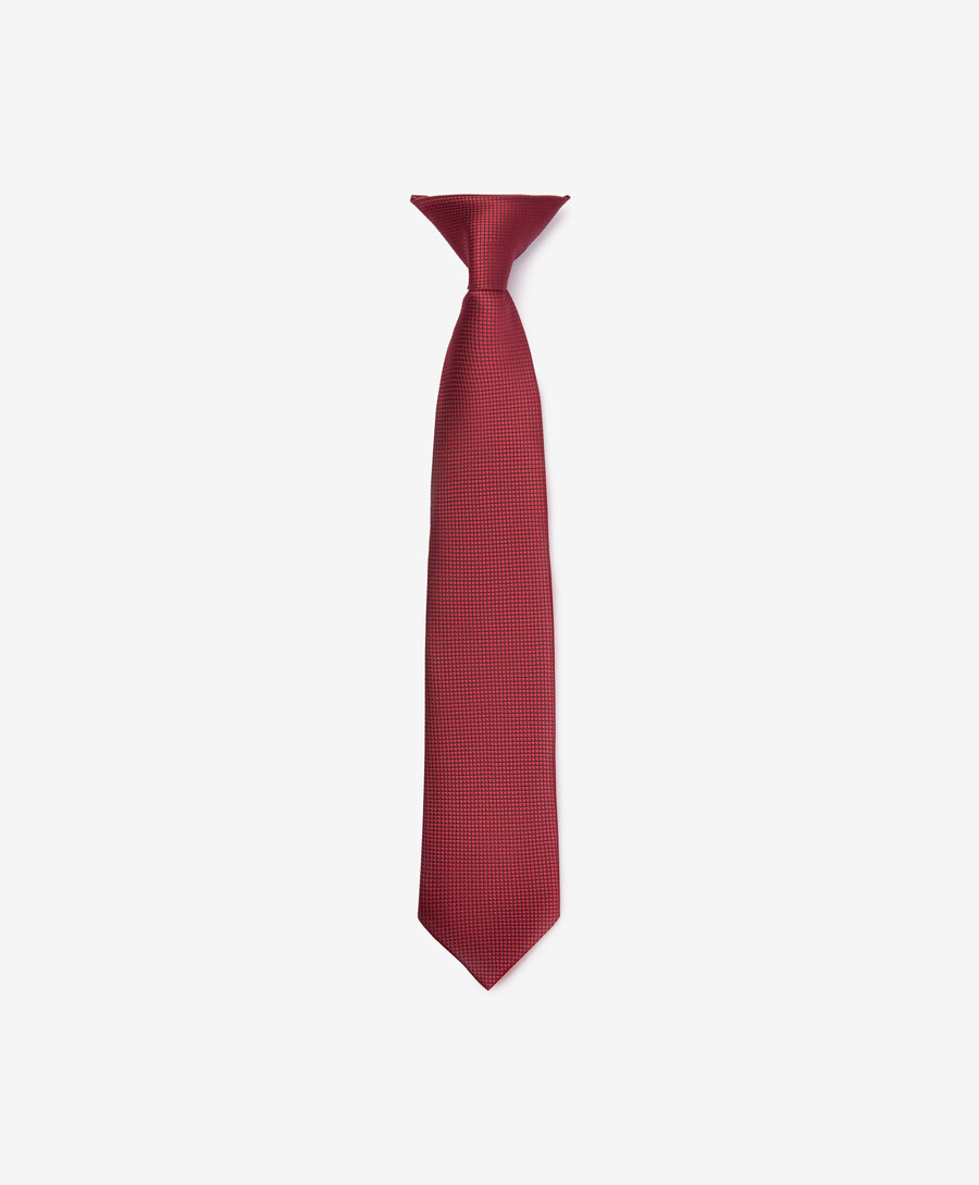 Галстук на клипсе бордовый Gulliver